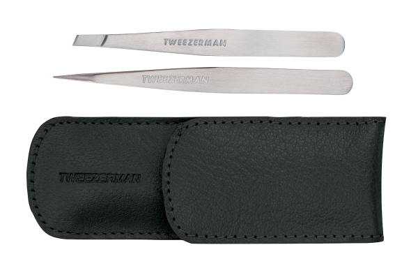 Tweezerman Petite Tweeze Set Black sada pinzet v černém pouzdře