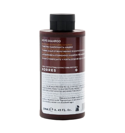 KORRES For Men šampon proti vypadávání vlasů s hořčíkem a pšeničnými proteiny, 250 ml