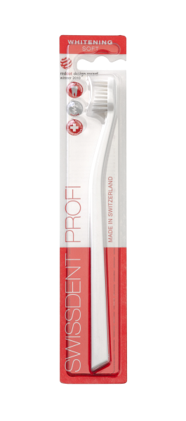 SWISSDENT WHITENING zubní kartáček, soft, bílý