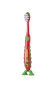 Brush-baby Dinosaur FlossBrush™, dětský zubní kartáček s dinosaury, 2 ks, 3-6 let