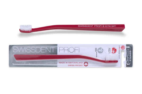 SWISSDENT GENTLE zubní kartáček, X-soft, bordo