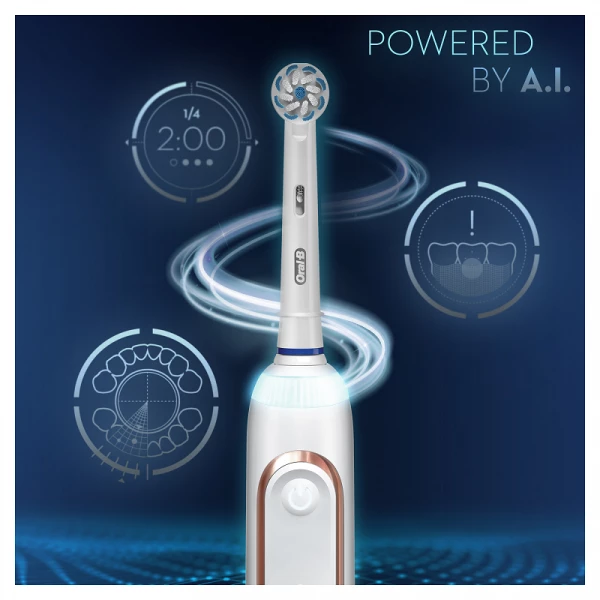Oral-B Genius X 20100S Rose Gold Sensitive elektrický kartáček
