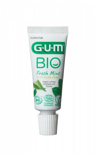 GUM BIO Fresh Mint zubní pasta s Aloe vera, 12 ml