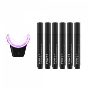 Smilepen Power Whitening Kit, sada pro bělení zubů s bezdrátovým LED akcelerátorem (6x gel)