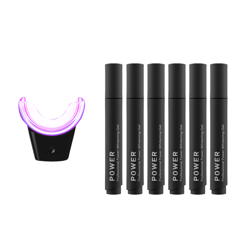 Smilepen Power Whitening Kit, sada pro bělení zubů s bezdrátovým LED akcelerátorem (6x gel)