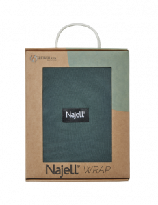 Najell Wrap šátek, tmavě zelený, M/L