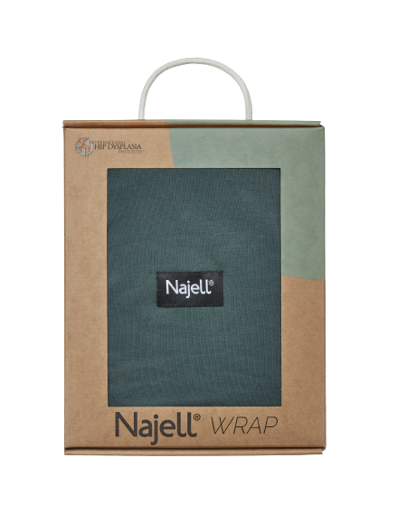 Najell Wrap šátek, tmavě zelený, M/L