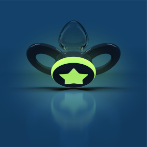 Dentistar ortodontické dudlíky 6-14 měsíců, modré