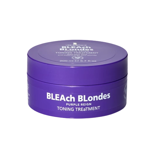 Lee Stafford Bleach Blondes Purple Reign pěčující maska s fialovým pigmentem, 200 ml