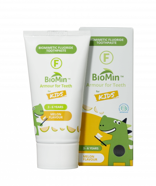 BioMin F gelová zubní pasta pro děti, meloun, 37,5 ml