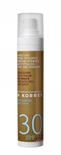 KORRES Red Grape Antispot - pleťový krém proti pigmentovým skvrnám SPF30, 50 ml