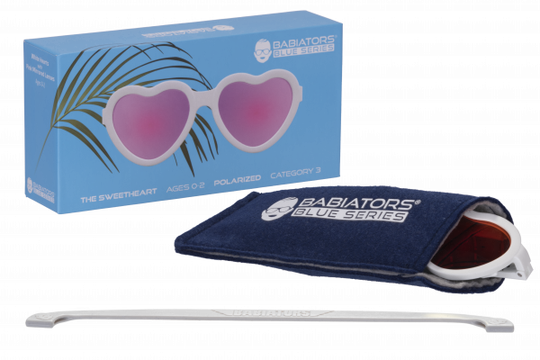 BABIATORS Sweetheart polarizační sluneční brýle, bílé, 0-2 roky