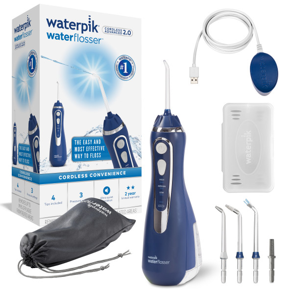 Waterpik Cordless Advanced 2.0 WP583 Blue ústní sprcha