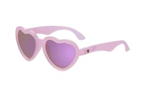 BABIATORS Polarized Hearts, Frosted Pink, polarizační zrcadlové sluneční brýle, růžové, 3-5 let