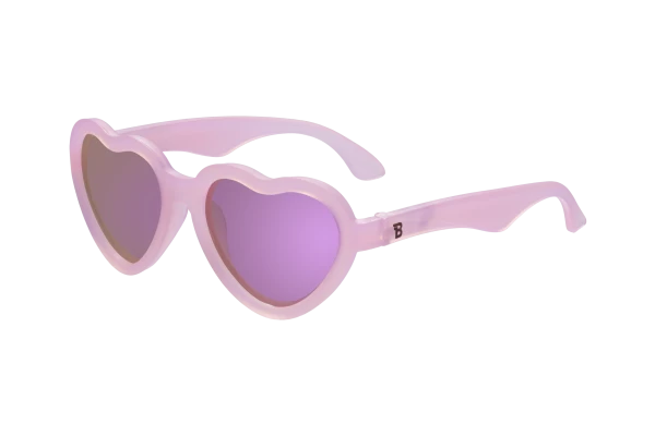 BABIATORS Polarized Hearts, Frosted Pink, polarizační zrcadlové sluneční brýle, růžové, 3-5 let