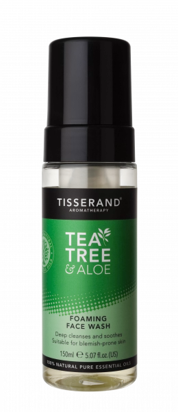 Tisserand Tea Tree & Aloe Vera čistící pěna na obličej, 150 ml