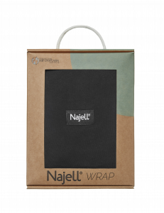 Najell Wrap šátek, černý, L/XL
