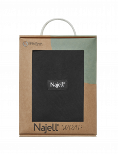 Najell Wrap šátek, černý, M/L