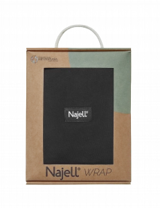 Najell Wrap šátek, černý, L/XL