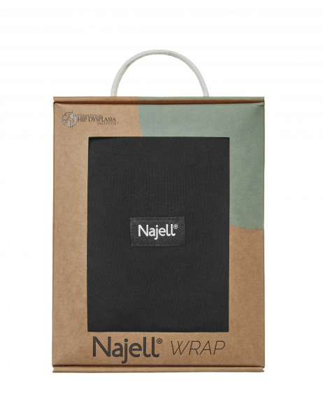 Najell Wrap šátek, černý, L/XL