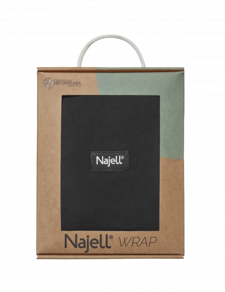Najell Wrap šátek, černý, L/XL