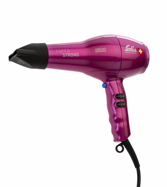 Solis Light & Strong superlehký profesionální fén, růžový