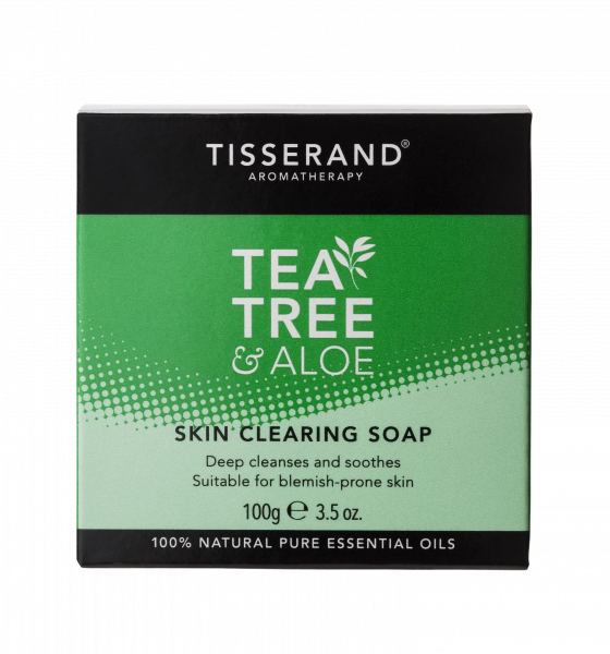 Tisserand hluboce čisticí tuhé mýdlo s tea tree a aloe vera, 100 g