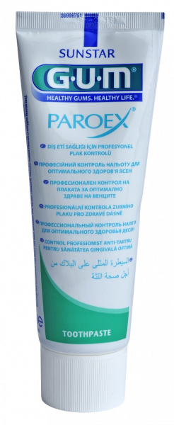 GUM PAROEX zubní pasta (CHX 0,06 % + CPC 0,05 %), 75 ml
