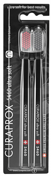 Curaprox CS 5460 zubní kartáčky, ultra soft, edice Black, 2 ks