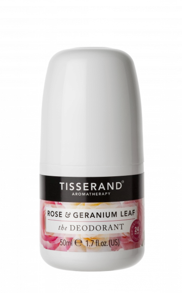 Tisserand deodorant s vůní růže a pelargonie, 50 ml