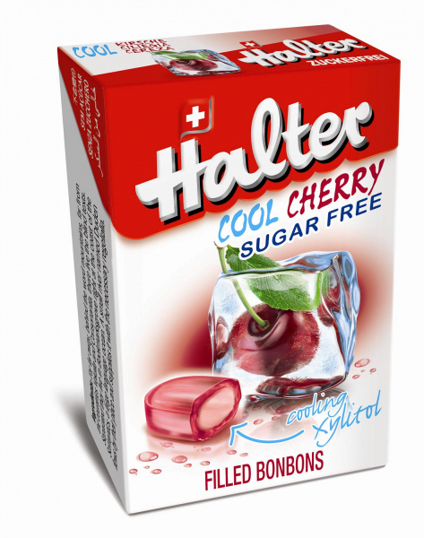 Halter Cool Cherry bonbóny bez cukru, 36g