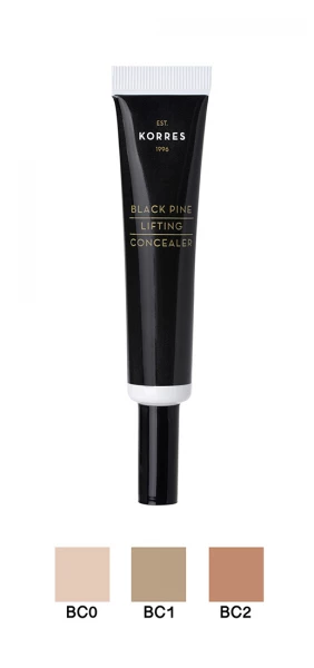 KORRES Black Pine korektor s černou borovicí s liftingovým účinkem, odstín BC1, 10 ml