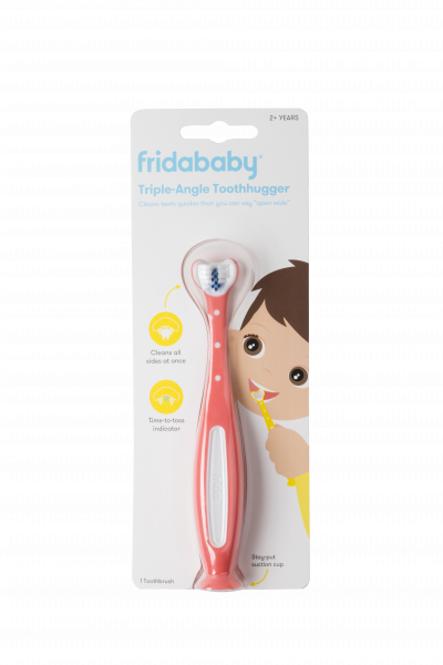 Fridababy Tooth Hugger 3D zubní kartáček, růžový