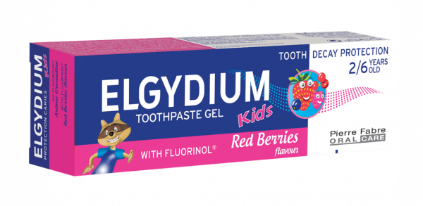 ELGYDIUM Kids gelová zubní pasta pro děti, lesní ovoce, 50 ml