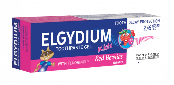 ELGYDIUM Kids gelová zubní pasta pro děti, lesní ovoce, 50 ml