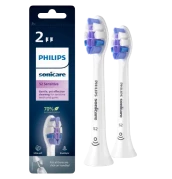 Philips Sonicare Sensitive HX6052/10 Standardní velikost hlavice sonického kartáčku, 2 ks