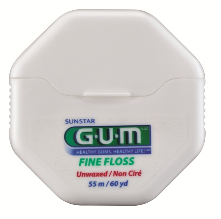 GUM Fine Floss zubní nit nevoskovaná, 55 m