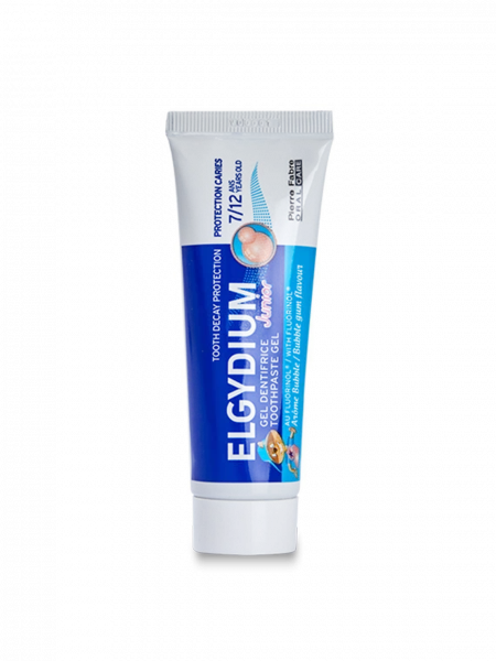 ELGYDIUM Junior gelová zubní pasta, příchuť žvýkačky, 50 ml