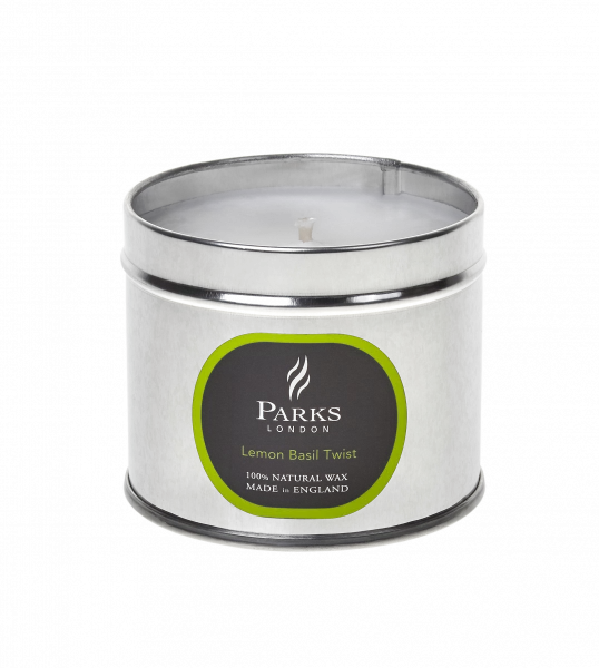Parks Compact Candles LEMON BASIL TWIST, Svíčka s vůní citronu a bazalky, 190 g