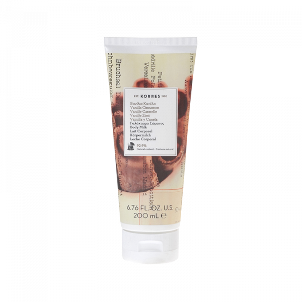 KORRES Body Milk hydratační tělové mléko s vanilkou a skořicí, 200 ml