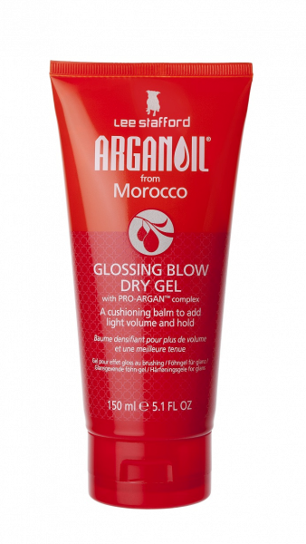 Lee Stafford Argan Oil Glossing Blow suchý gel na vlasy s arganovým olejem, 150 ml