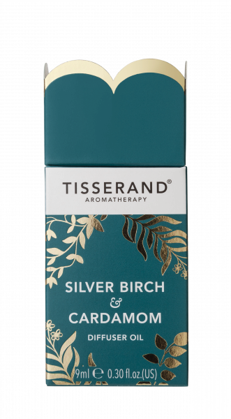 Tisserand Silver Birch & Cardamom směs olejů stříbrná bříza a kardamom, 9 ml