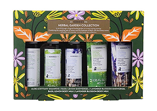 KORRES Herbal Garden Collection – sada cestovních přípravků péče o tělo a vlasy
