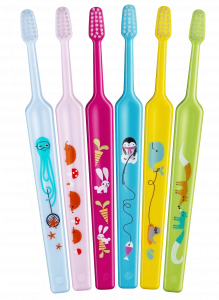 TePe Mini x-soft, zubní kartáčky pro nejmenší, 2+1 zdarma