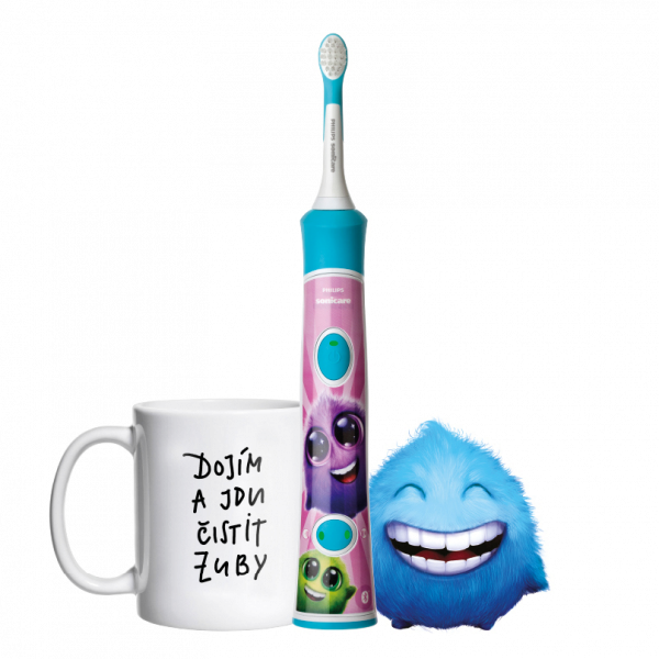 Sonicare for Kids s Bluetooth + dárek (dětský hrnek Sparkly modrý)