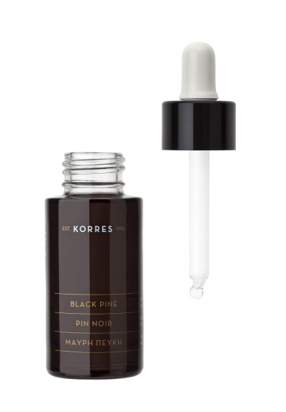 KORRES Black Pine - zpevňující a liftingový pleťový olej s extraktem z borovice černé, 30 ml