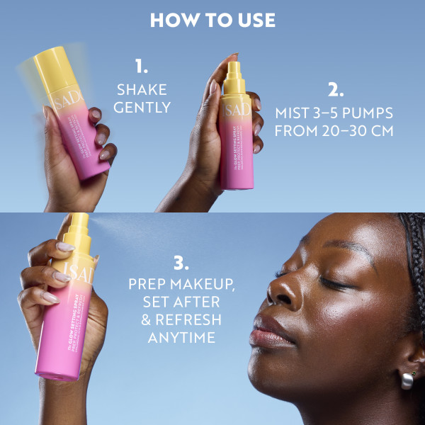 ISADORA The Glow Setting Spray, rozjasňující fixační sprej