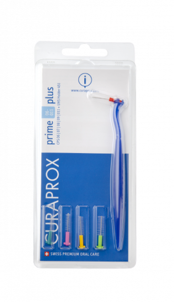 Curaprox CPS 06-011 prime plus mezizubní kartáčky, mix, 5 ks + držák