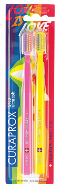 Curaprox CS 5460 zubní kartáček, Ultra soft RAINBOW duo pack