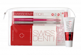SWISSDENT EXTREME bělicí pero + ZDARMA SWISSDENT WHITENING zubní kartáčky, 3 ks a SWISSDENT EXTREME pasta, cestovní balení